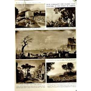 1949 FRENCH ART BURLINGTON HOUSE PAINTINGS LANDSCAPES  