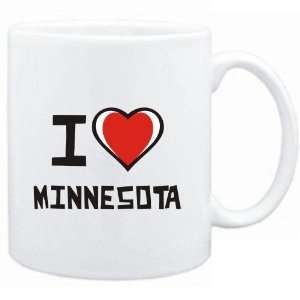  Mug White I love Minnesota  Cities