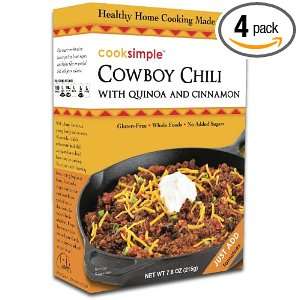 CookSimple Cowboy Quinoa Chili, 4 Count (Pack of 4)  