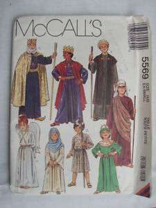 McCalls 5569 Nativity Biblical Costume 4 6 UNCUT  
