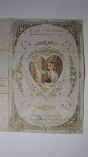 1849 PRINTED & HANDWRITTEN VALENTINE FOR IDENTIFIED COUPLE PULATI (17 
