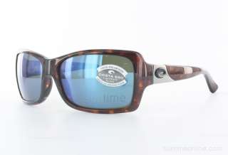 NEW Costa del Mar Islamorada Tortoise/Blue Polarized 580 Glass Lens 