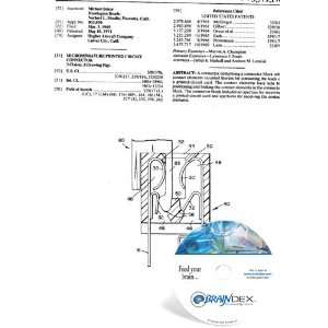  NEW Patent CD for MICROMINIATURE PRINTED CIRCUIT CONNECTOR 