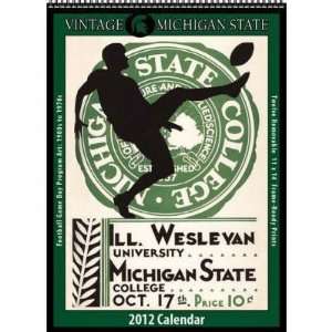    Vintage Michigan State Football 2012 Wall Calendar
