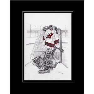  Hockey Art New Jersey Devils After Shiny Color Matted 