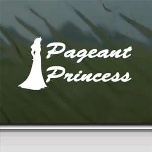  Pageant Princess Beauty Queen White Sticker Laptop Vinyl 