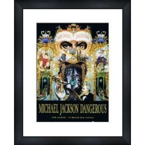 MICHAEL JACKSON Dangerous   Custom Framed Original Ad   Framed Music 