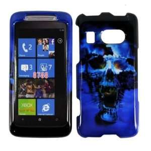   Faceplate Protector Blue Icey Skull + Free Reliable Accessory Pen Gift