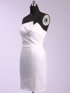 New White Design Strapless Cocktail Womens Dress US Size 4 14 CD109 