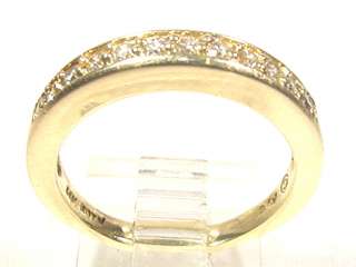 Eternity Wedding Band .50cts Channel mounted Diamonds Cluster Ring 14K 