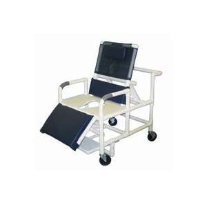 MJM 26 W PVC Bariatric Reclining Shower Chair w/Full Support Seat, 5 x 