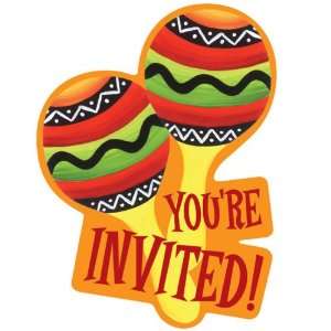  Fiesta Stripes Invitations 