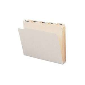  Smead® SMD 11765 INDEXED FILE FOLDERS, 1/5 CUT, INDEXED 
