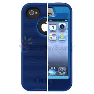 For iPhone 4 4G 4S UNIVERSAL OtterBox Defender Case Blue/Black  