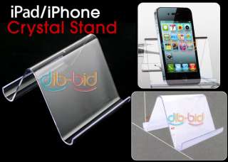 Crystal Holder Stand 4 iPad iPhone 3GS 3G 4G iPod Touch  