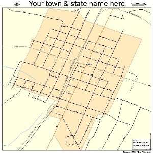  Street & Road Map of McBee, South Carolina SC   Printed 