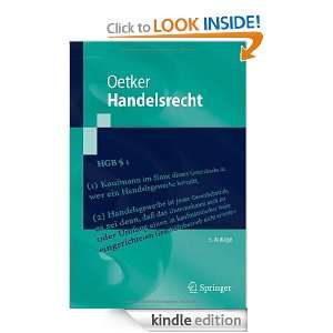 Handelsrecht (Springer Lehrbuch) (German Edition) Hartmut Oetker 
