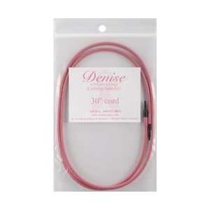  Denise Interchangeable Knit & Crochet Long Cord 30 Pink 