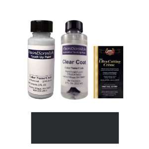  2 Oz. Trim Satin Black (Window Moulding) Paint Bottle Kit 