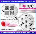 Konad Nail ZEBRA Image Plate M57 + M59 + Stamp Scraper