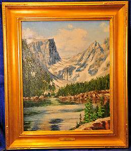 Lyman Byxbe original Oil Painting Dream Lake  