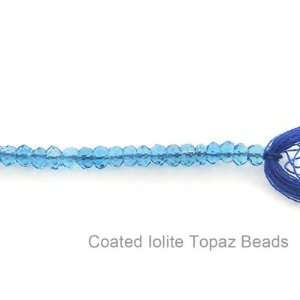  Coated Iolite Topaz Beads 14 Strand 
