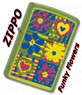 Zippo Funky Flowers Lurid Windproof Lighter 28057 *NEW*  
