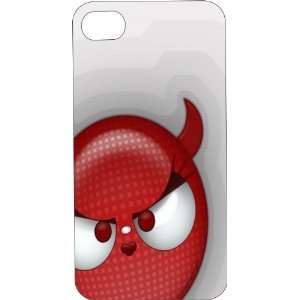  Rubber Case Custom Designed Cartoon Devil iPhone Case for iPhone 4 