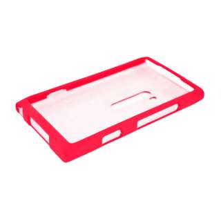 For Nokia Lumia 900/Ace Hard RUBBERIZED Snap on Cover Case Red  