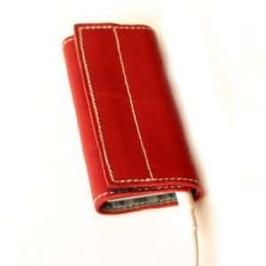 iPod Nano Leather Sleeve Red