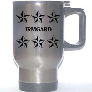  Personal Name Gift   IRMGARD Stainless Steel Mug (black 