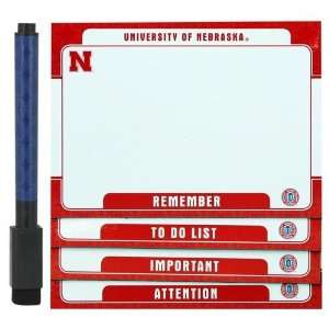  Nebraska Cornhuskers 4 Pack Magnetic Dry Erase Boards 