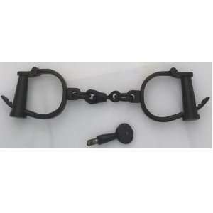   Antique Replica Pirate Handcuffs   Iron Jailor Cuffs