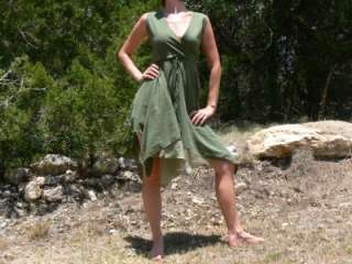 Gypsy Dress Wench Renaissance Costume Green M   L  