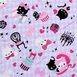  purple canvas fabric kitty presents Japan kawaii (Sold in 