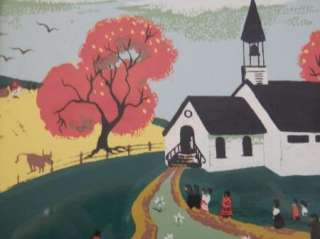   Alexander (1894 1965) California Artist Print Small Church on a Hill