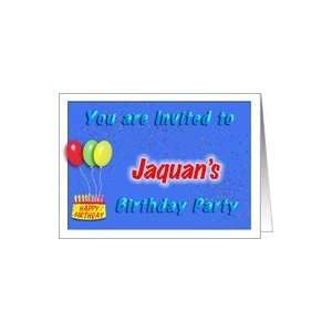  Jaquans Birthday, Invitation to the Party Card Toys 