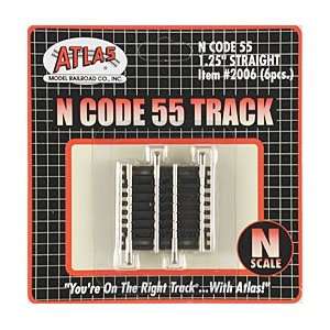  Atlas Model   Code 55 1 1/4 Straight (3) N (Trains) Toys 
