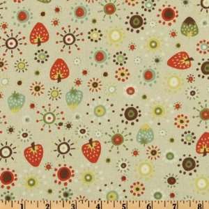  44 Wide Garden Friends Strawberry Sunshine Fabric By The 