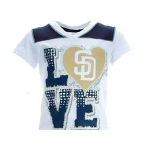  San Diego Padres 5th and Ocean MLB Girls Baby Jersey Vneck 