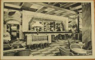 1930 Postcard Bar Interior at the Lido   Paris, France  