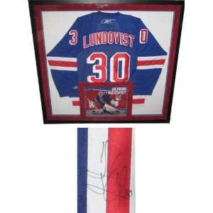  Autographed Henrik Lundqvist Jersey   Framed Sports 