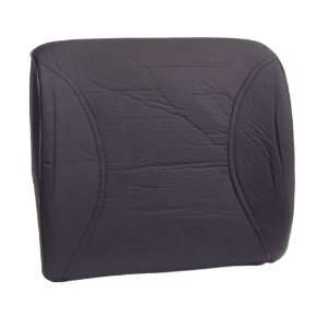  Lumbar Support Leather Back Cushion   Black Automotive