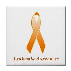  Leukemia Awareness Ribbon Tile Trivet 