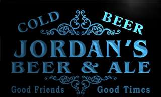 qs1110 b Jordans Beer & Ale Vintage Design Bar Decor Neon Light Sign 