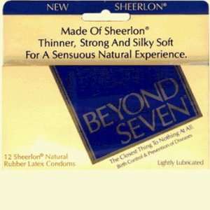 Beyond Seven Lubricated Condoms, Box of 12 Health 