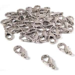  36 Lobster Clasps Parts Claw Connectors Nickel Jewelry 