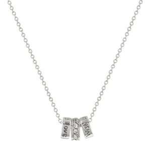 Jewelry Design JGN01161R C01 Sentimental Necklace With Happy And Love 