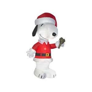  Peanuts Snoopy Jingle Bell Santa Christmas 6 Ft 