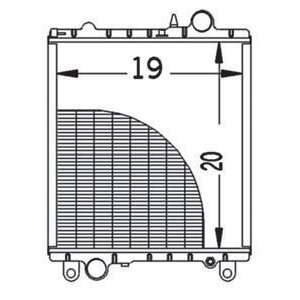  New Radiator AL66774 Fits JD 2250,2355,2450,2555,2650 